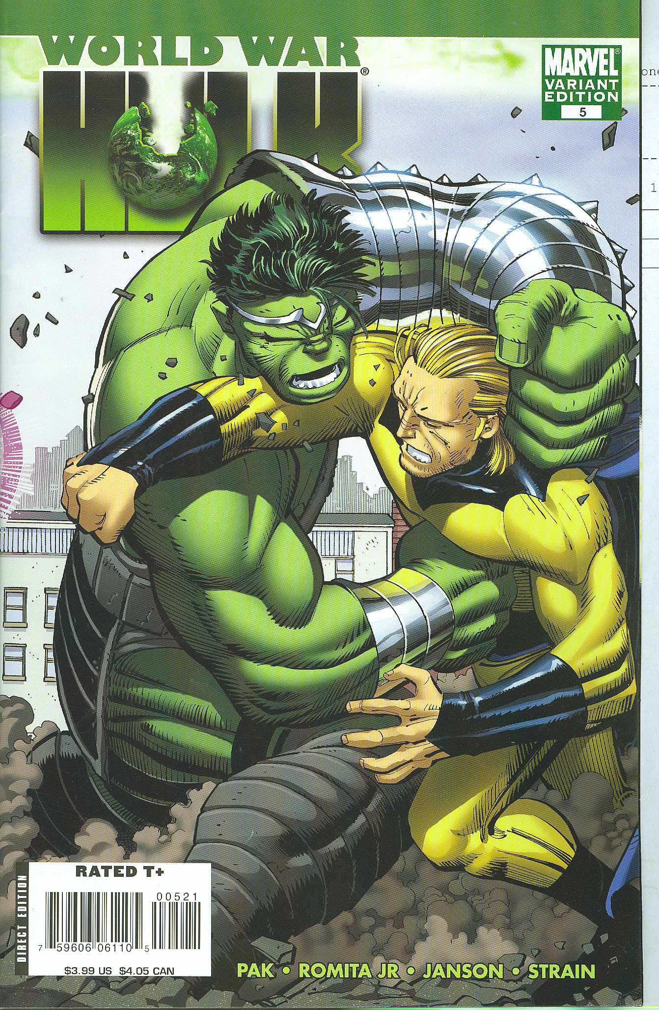 WORLD WAR HULK #5 ROMITA 1:15 VARIANT 2007 (1ST APP SKAAR) HULK MARVEL COMICS