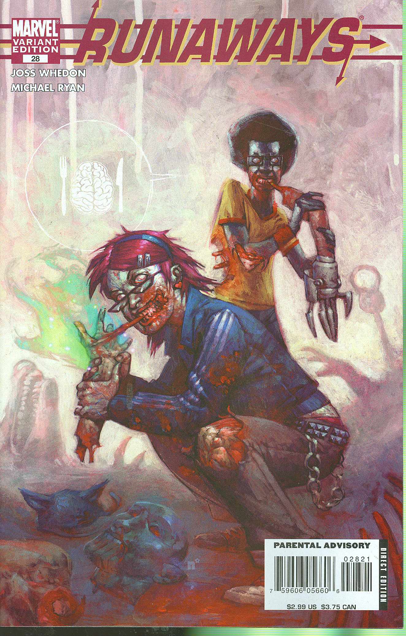 RUNAWAYS #28 ZOMBIE VARIANT 2007 Runaways MARVEL COMICS