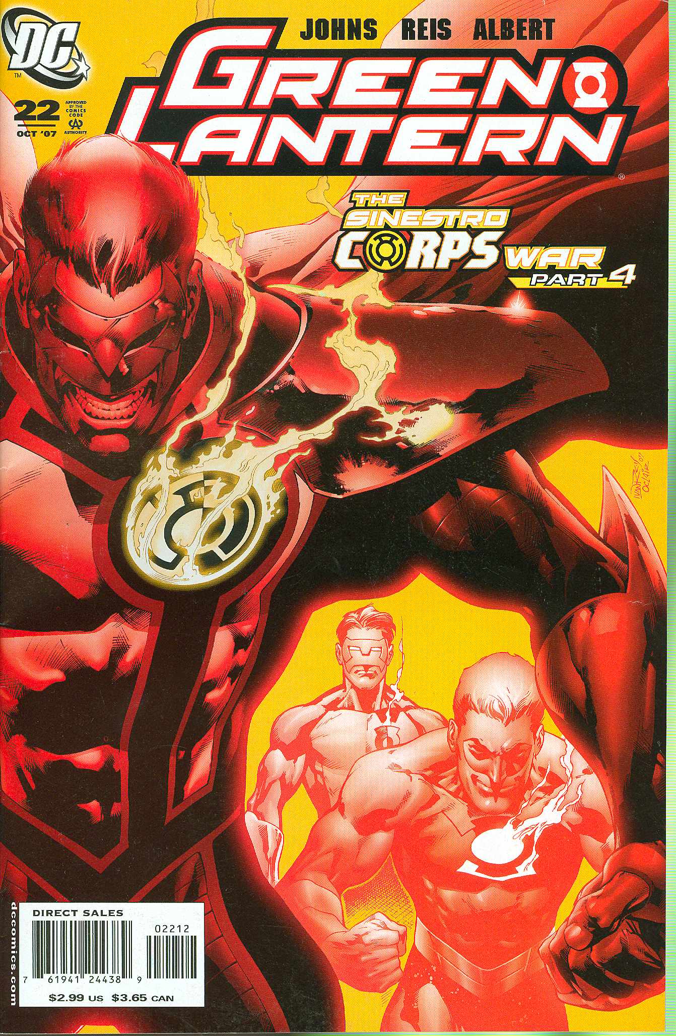 GREEN LANTERN #22 2ND PRINT VARIANT 2007 Green Lantern DC COMICS