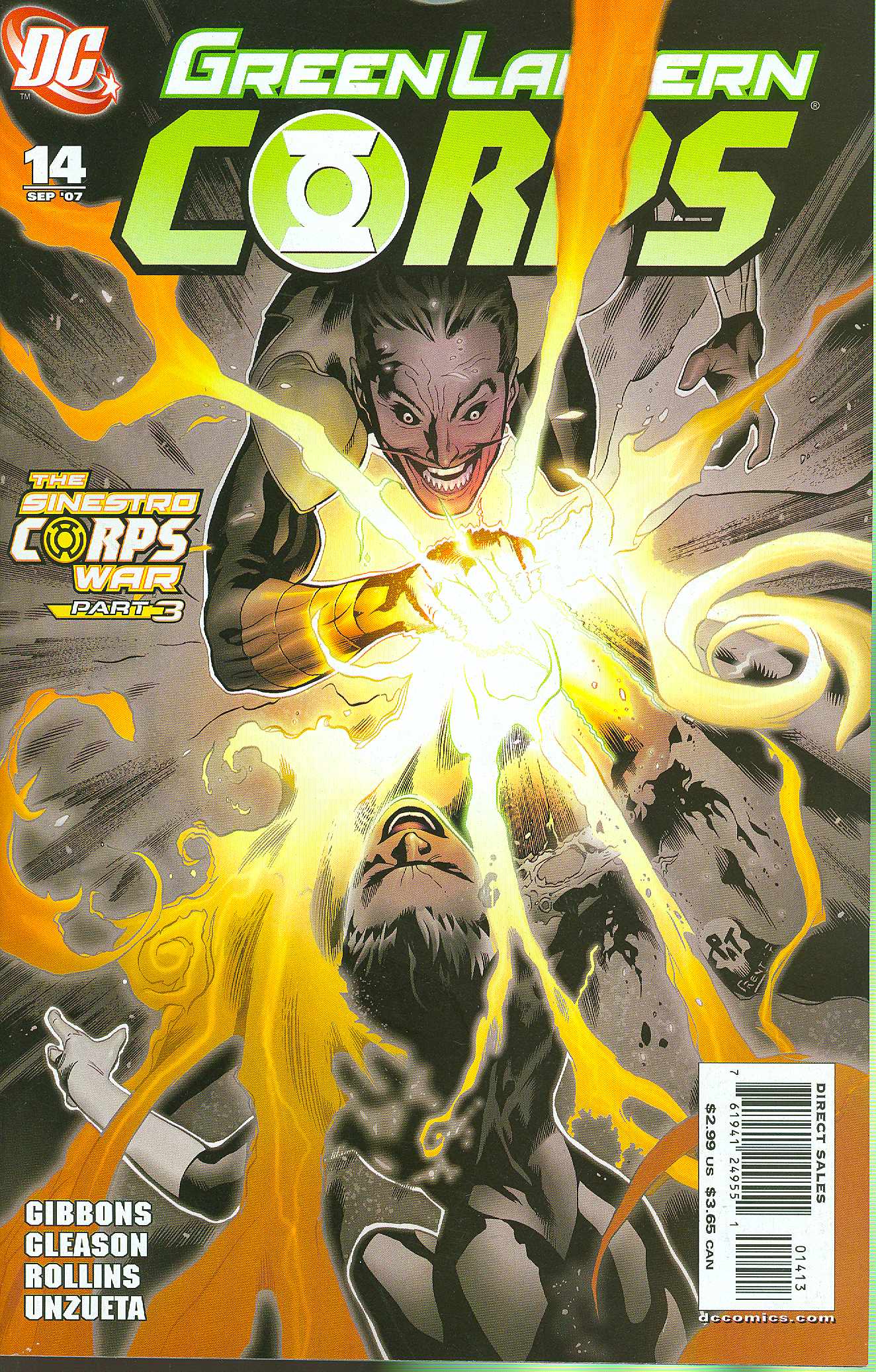 GREEN LANTERN CORPS #14 3RD PRINT VARIANT 2007 Green Lantern DC COMICS