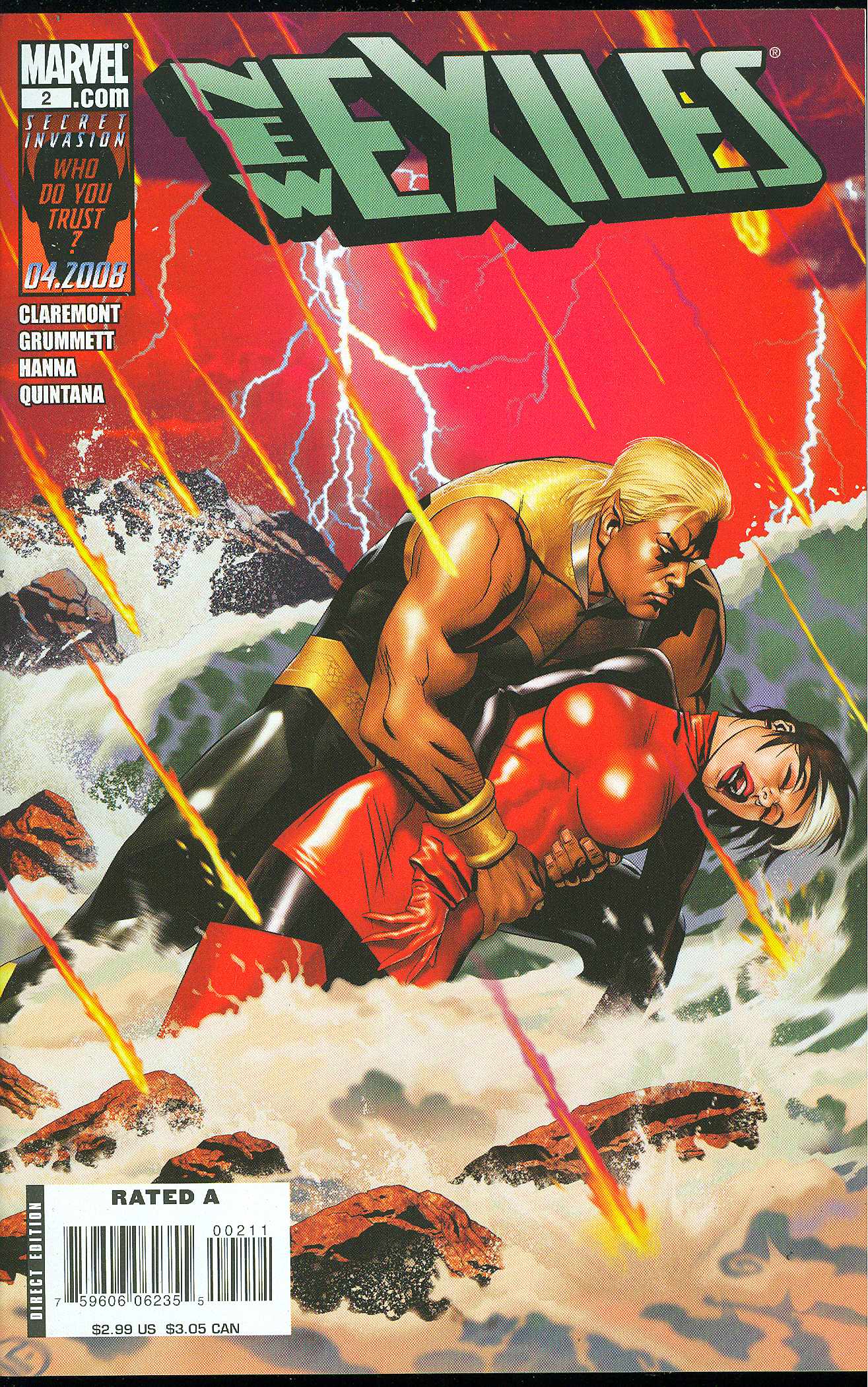 NEW EXILES #2 2008 New Exiles MARVEL COMICS