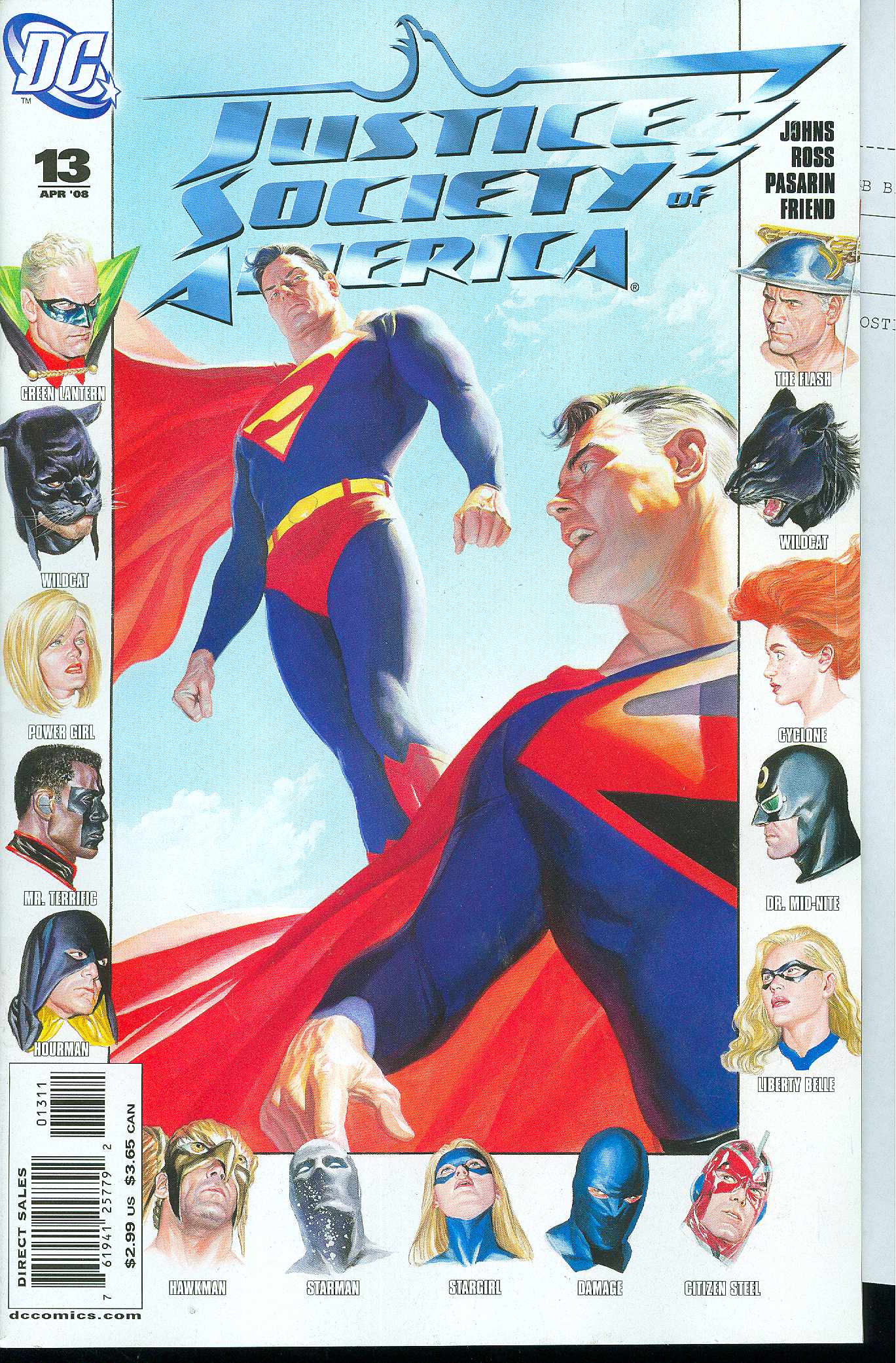 JUSTICE SOCIETY OF AMERICA #13 2007 ALEX ROSS Justice Society of America DC COMICS