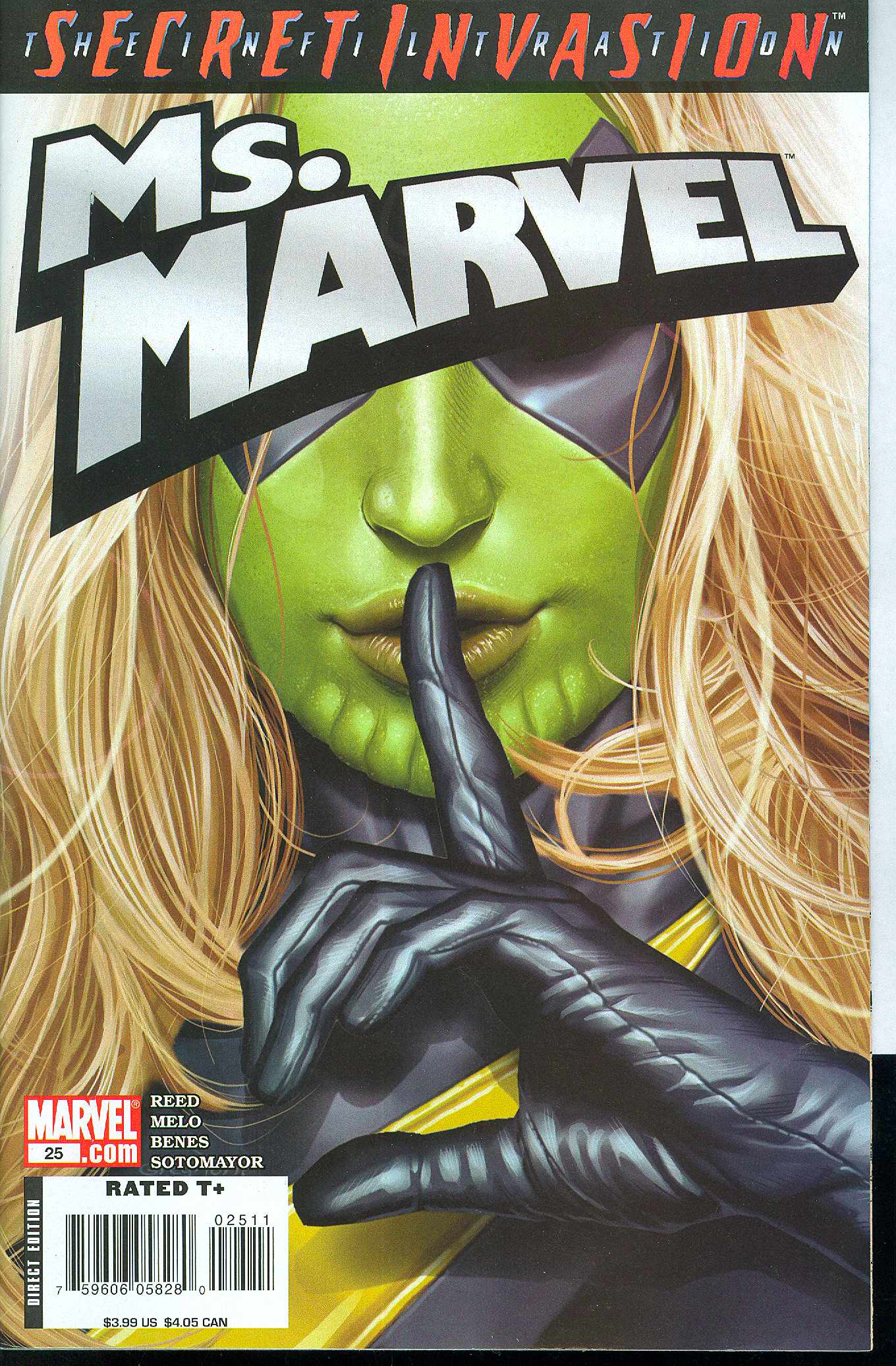 MS MARVEL #25 GREG HORN COVER 2008 Captain Marvel MARVEL COMICS