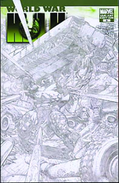 WORLD WAR HULK #3 BALTIMORE CONVENTION EXCLUSIVE SKETCH VARIANT 2007 HULK MARVEL COMICS