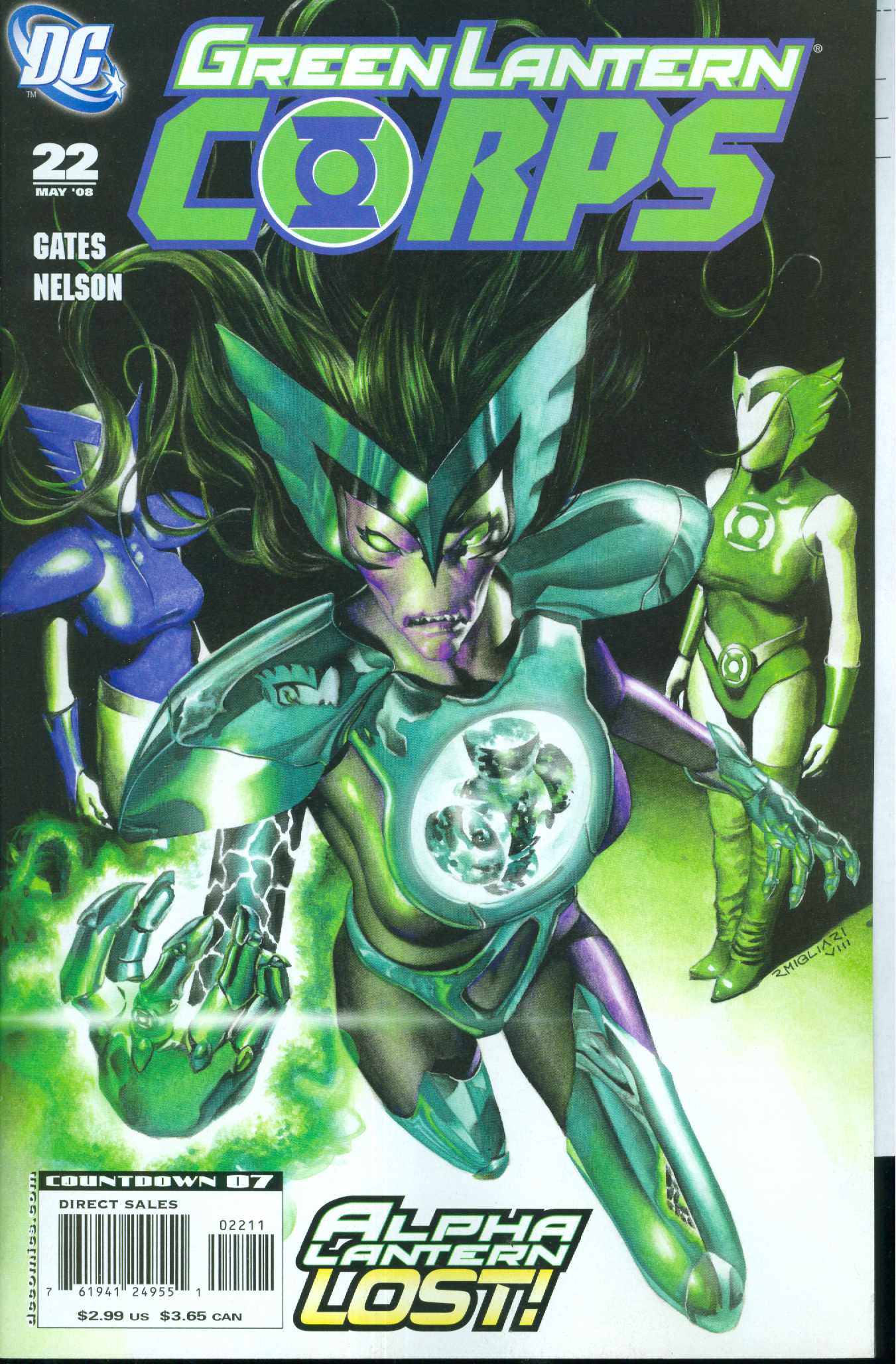 GREEN LANTERN CORPS #22 2008 Green Lantern DC COMICS
