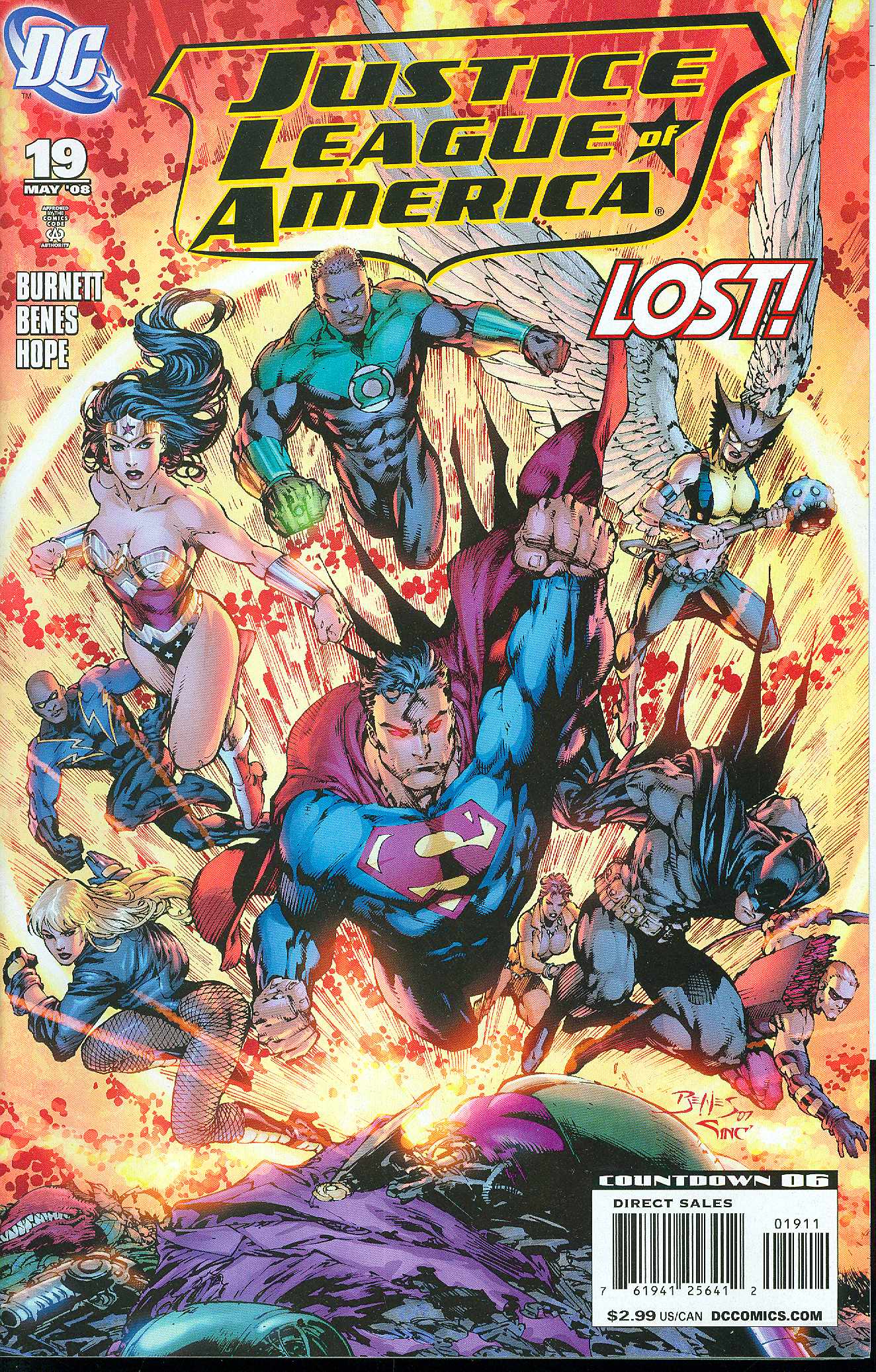 JUSTICE LEAGUE OF AMERICA #19 2008 Justice League of America DC COMICS