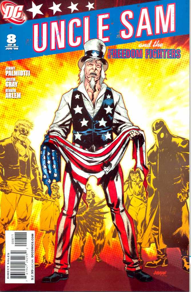 UNCLE SAM AND THE FREEDOM FIGHTERS #8 (OF 8) 2008 Hellblazer DC COMICS