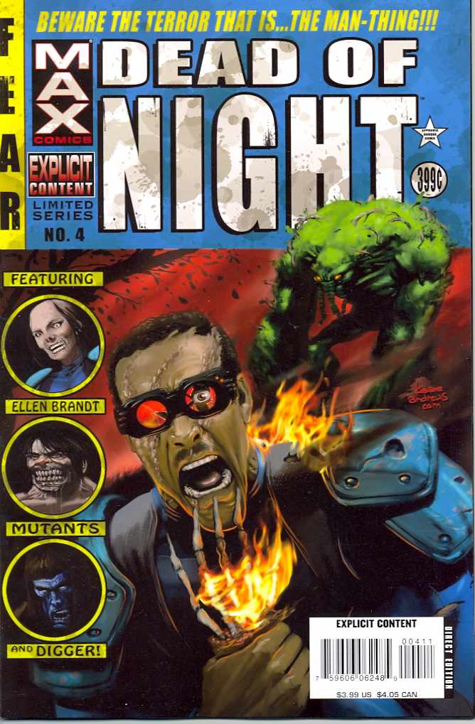 DEAD OF NIGHT FEATURING MAN THING #4 (OF 4) EC COMICS HOMAGE (MR) 2008 Dead of Night MARVEL COMICS