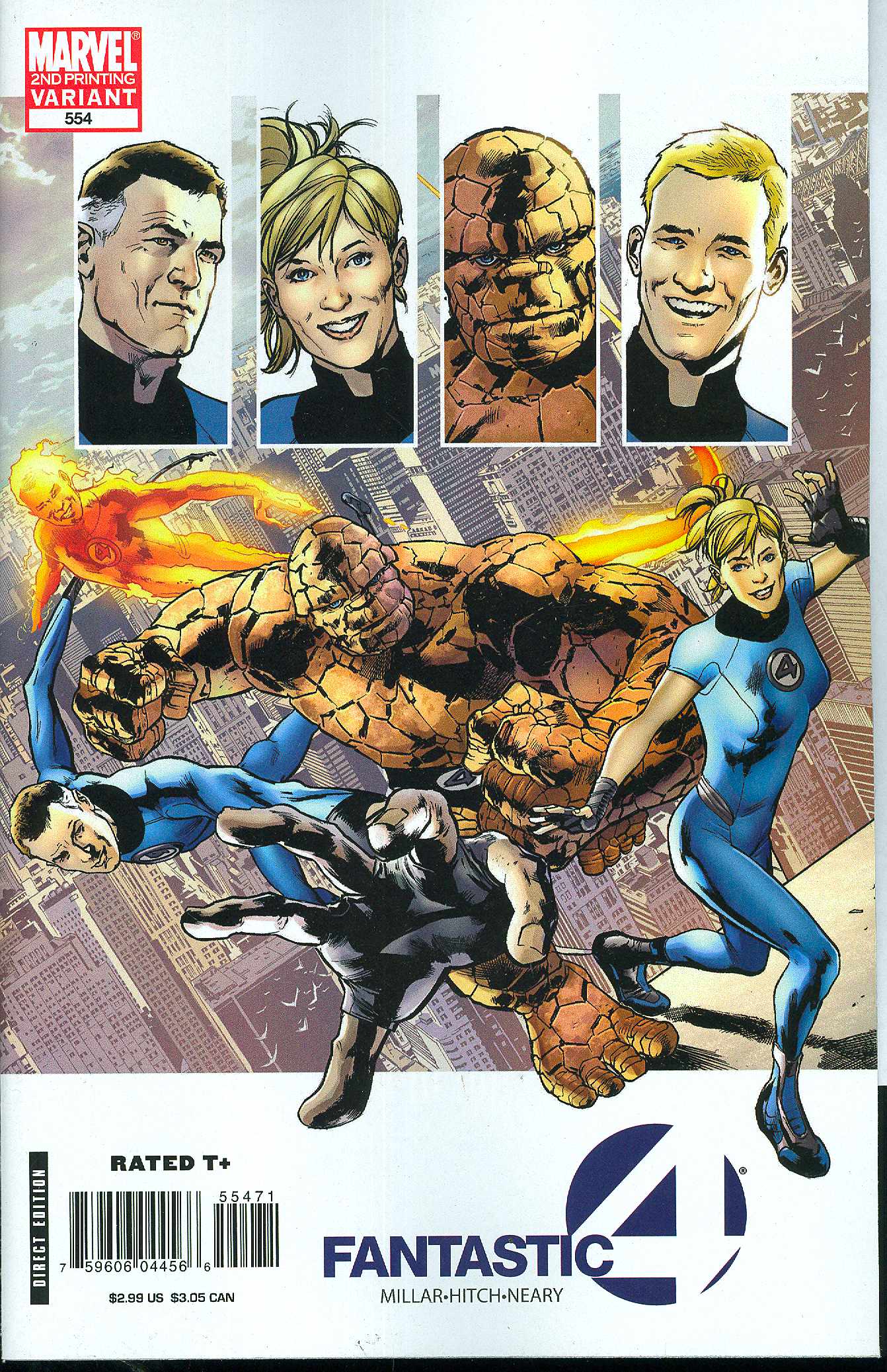 FANTASTIC FOUR #554 2ND PRINT VARIANT 2008 Fantastic Four MARVEL COMICS