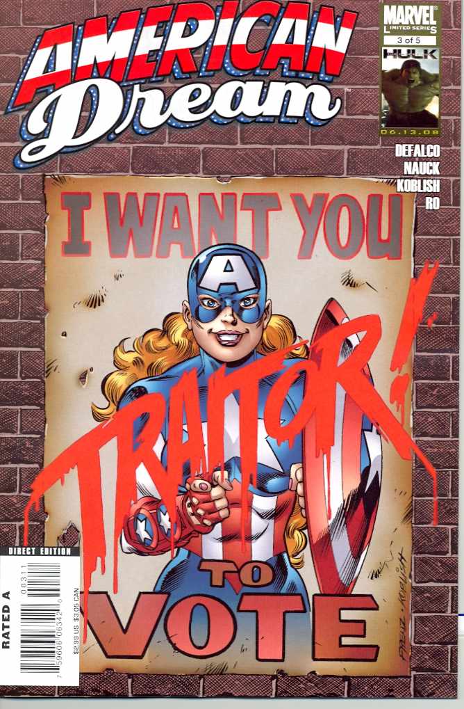 AMERICAN DREAM #3 (OF 5) 2008 MARVEL COMICS