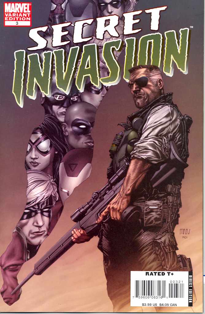 SECRET INVASION #3 (OF 8) MCNIVEN 1:19 VARIANT 2008 Secret Invasion MARVEL COMICS