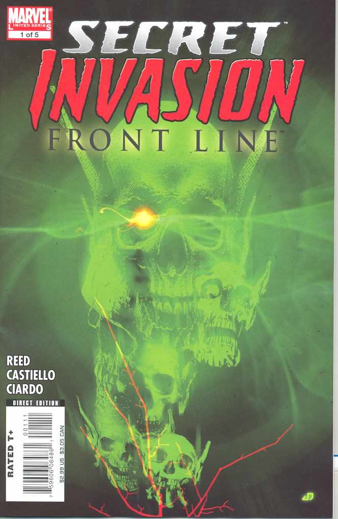 SECRET INVASION FRONT LINE #1 (OF 5) 2008 Secret Invasion MARVEL COMICS