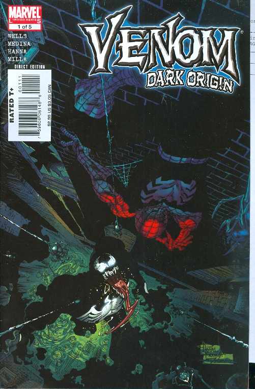 VENOM DARK ORIGIN #1 (OF 5) 2008 Venom MARVEL COMICS