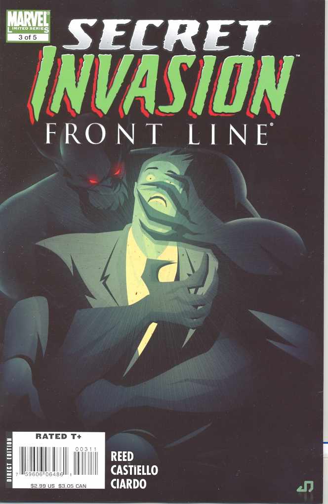 SECRET INVASION FRONT LINE #3 (OF 5) 2008 Secret Invasion MARVEL COMICS