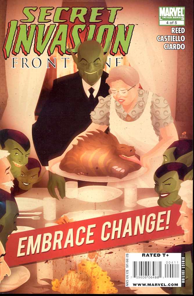 SECRET INVASION FRONT LINE #4 (OF 5) 2008 Secret Invasion MARVEL COMICS