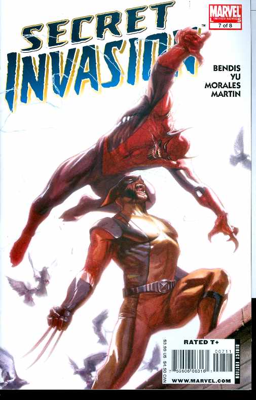 SECRET INVASION #7 (OF 8) DELLOTTO COVER 2008 Secret Invasion MARVEL COMICS
