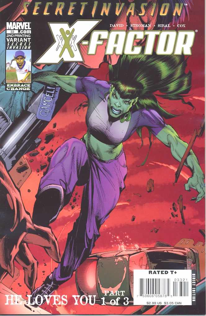X-FACTOR #33 2ND PRINT STROMAN VARIANT 2008