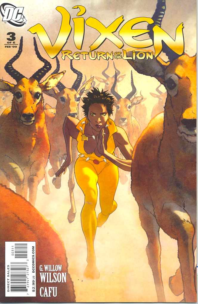 VIXEN RETURN OF THE LION #3 (OF 5) 2008 Wonder Woman DC COMICS