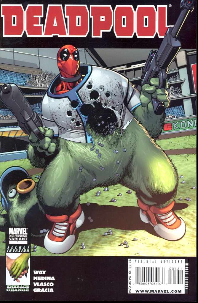 DEADPOOL #1 2ND PRINT MEDINA VARIANT (PP #835) 2008 Deadpool MARVEL COMICS
