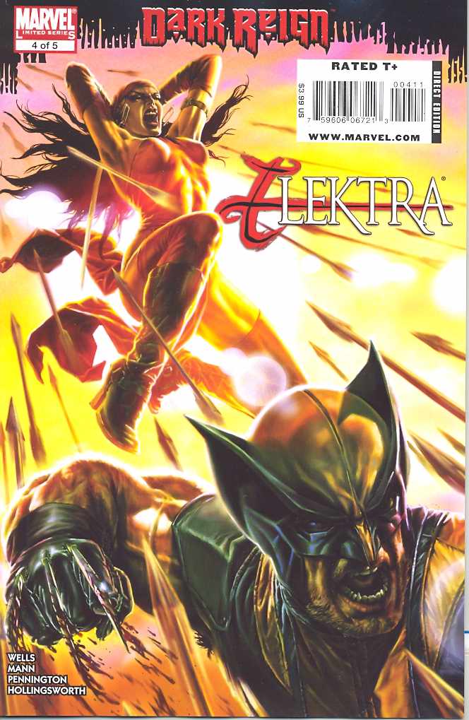 DARK REIGN ELEKTRA #4 2009 BERMEJO Elektra MARVEL COMCS