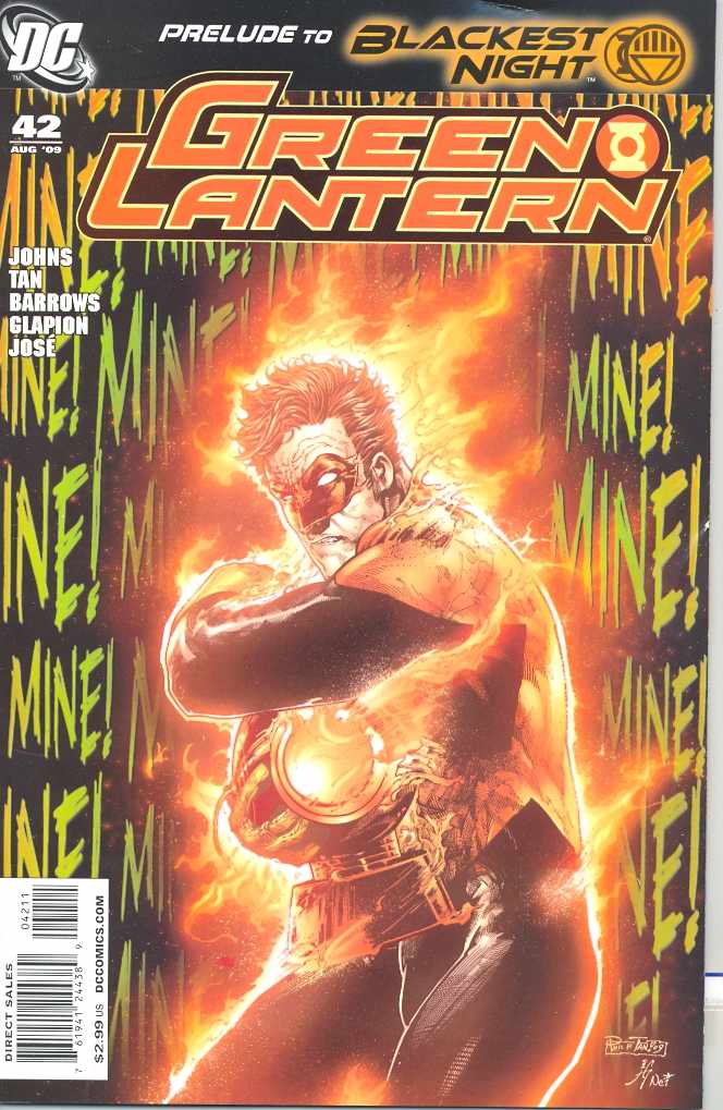 GREEN LANTERN #42 2009 Green Lantern DC COMICS