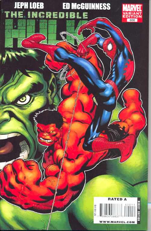 INCREDIBLE HULK #600 MCGUINNESS 2009 Hulk MARVEL COMICS