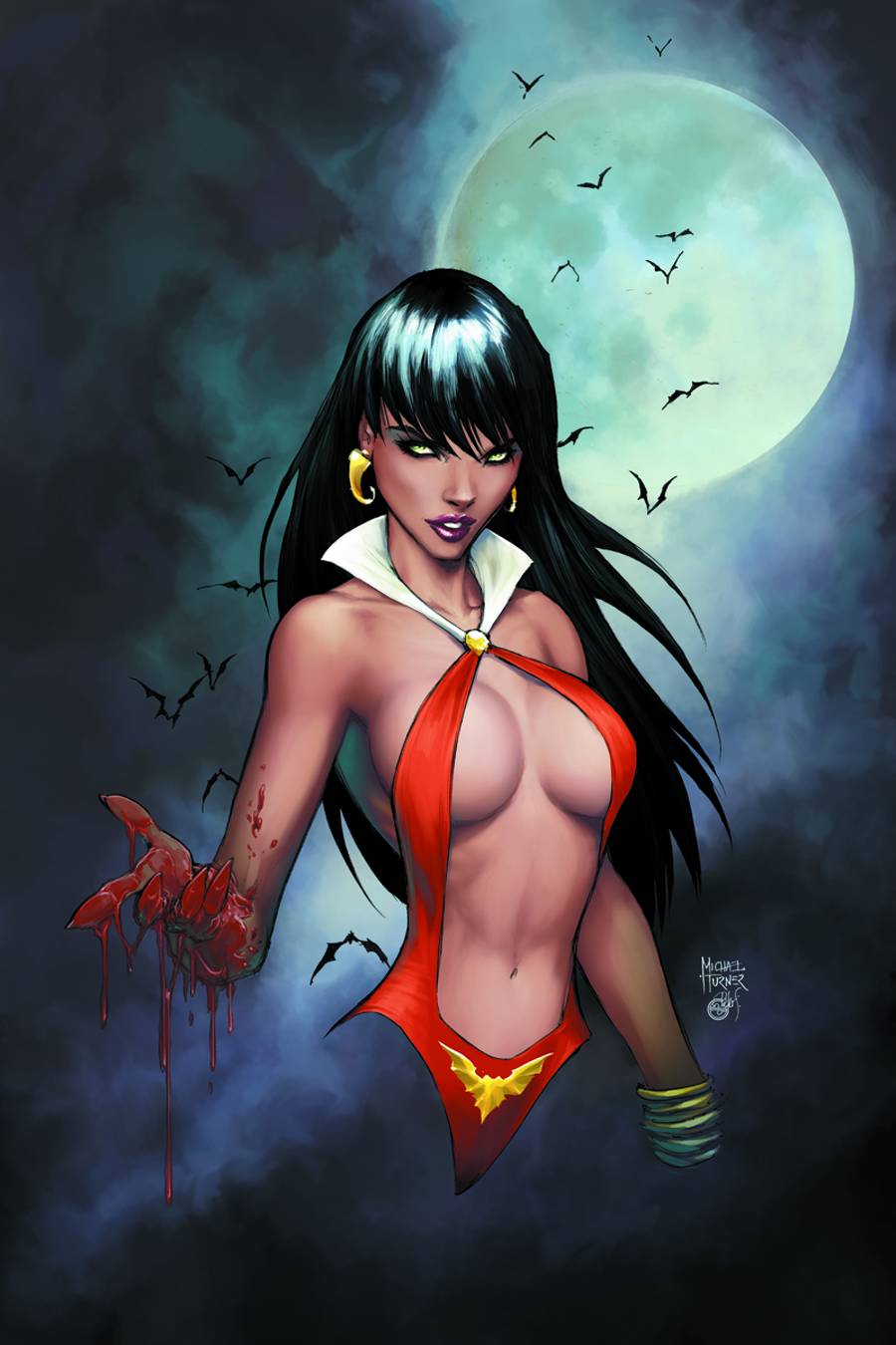 VAMPIRELLA STRIKES #1 MICHAEL TURNER 1:35 VIRGIN VARIANT 2022 Vampirella DYNAMITE