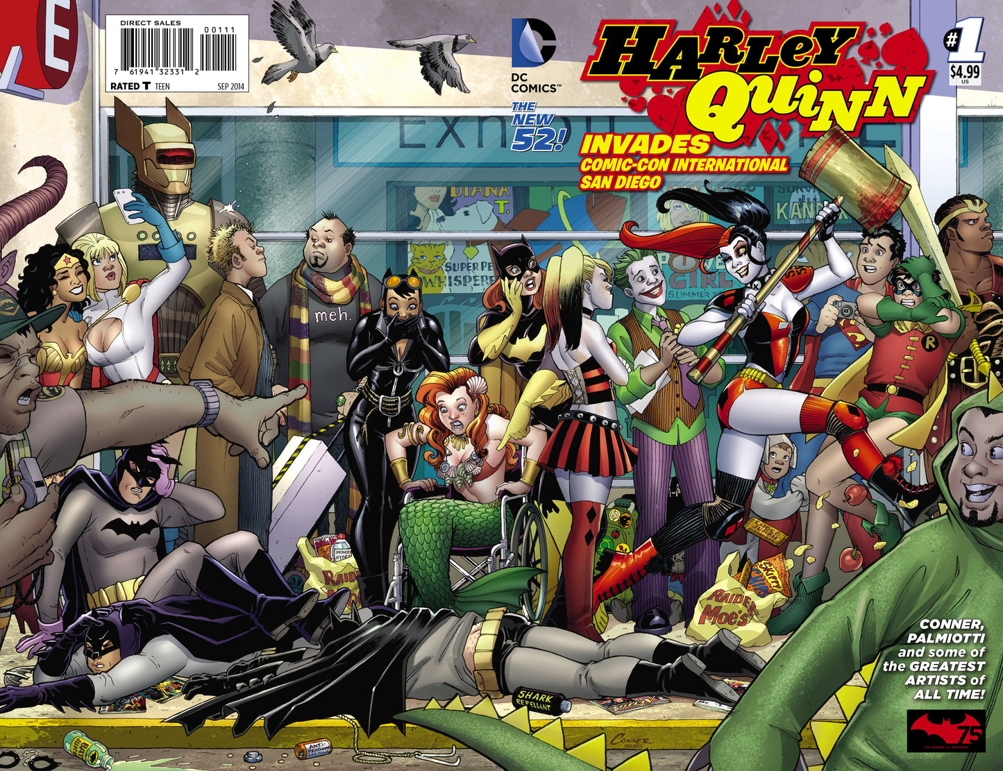 HARLEY QUINN INVADES COMIC CON INTL SAN DIEGO #1 2014 Harley Quinn DC COMICS
