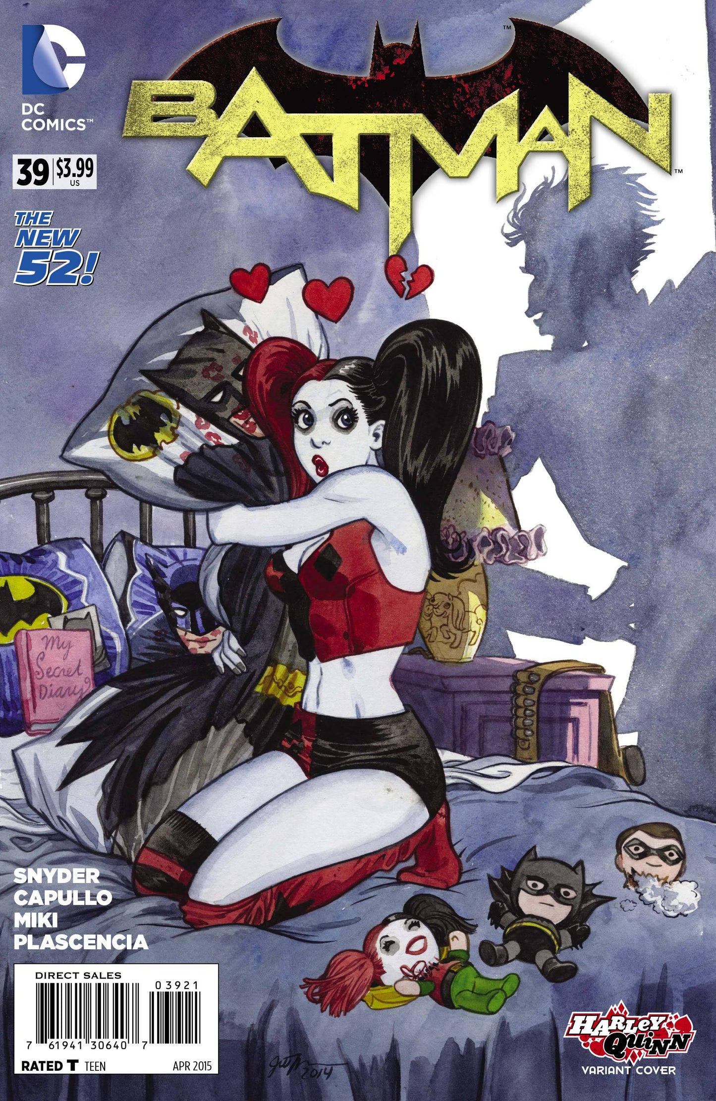 BATMAN #39 HARLEY QUINN VARIANT NEW 52 2014 Batman DC COMICS