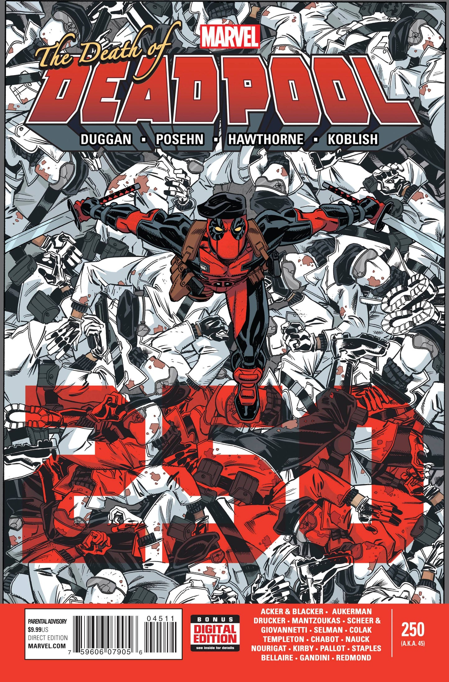 DEADPOOL #45 (250TH ISSUE) 2015 Deadpool MARVEL COMICS