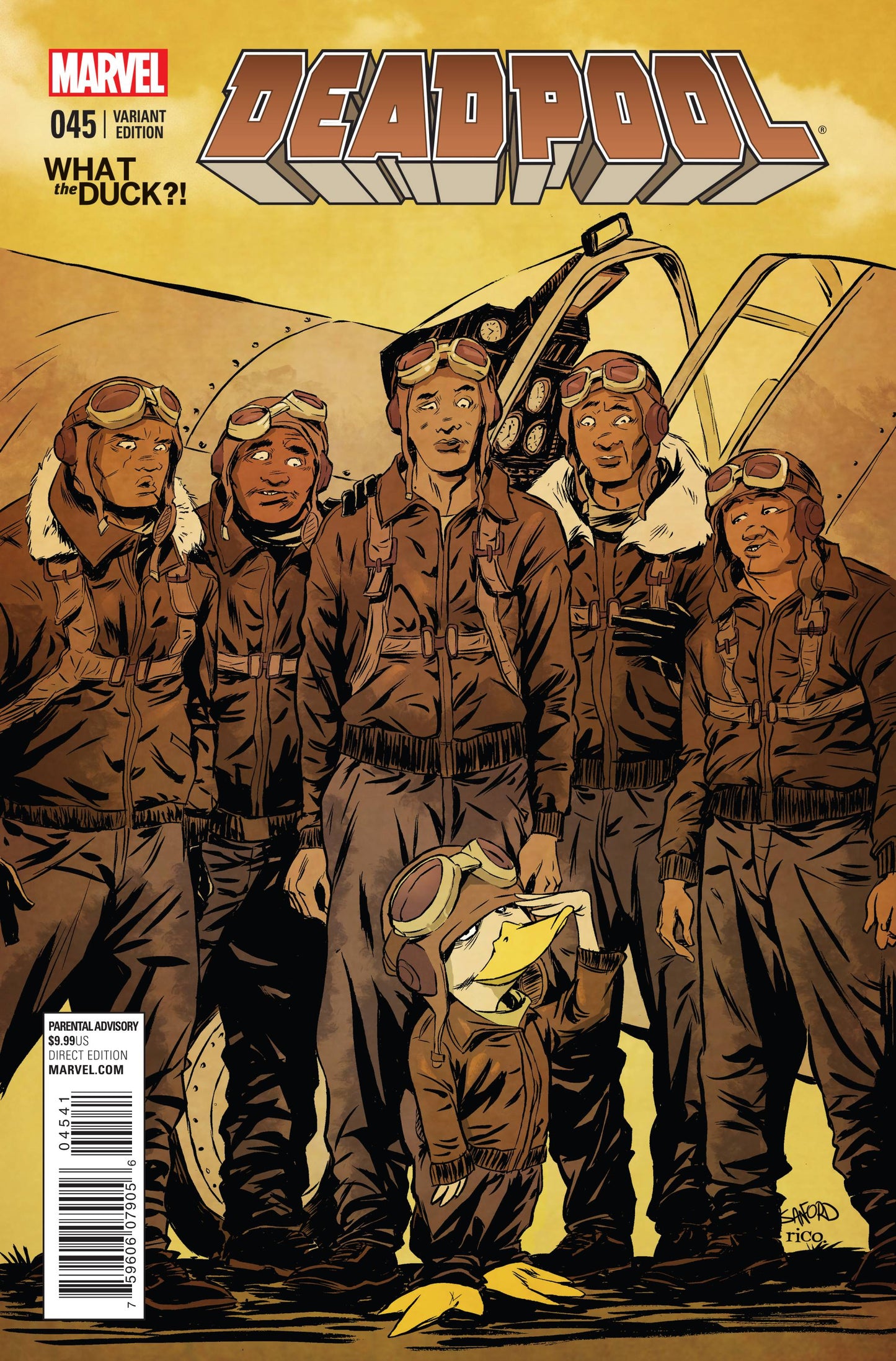 DEADPOOL #45 (250TH ISSUE) GREEN VARIANT 2015 Deadpool MARVEL COMICS