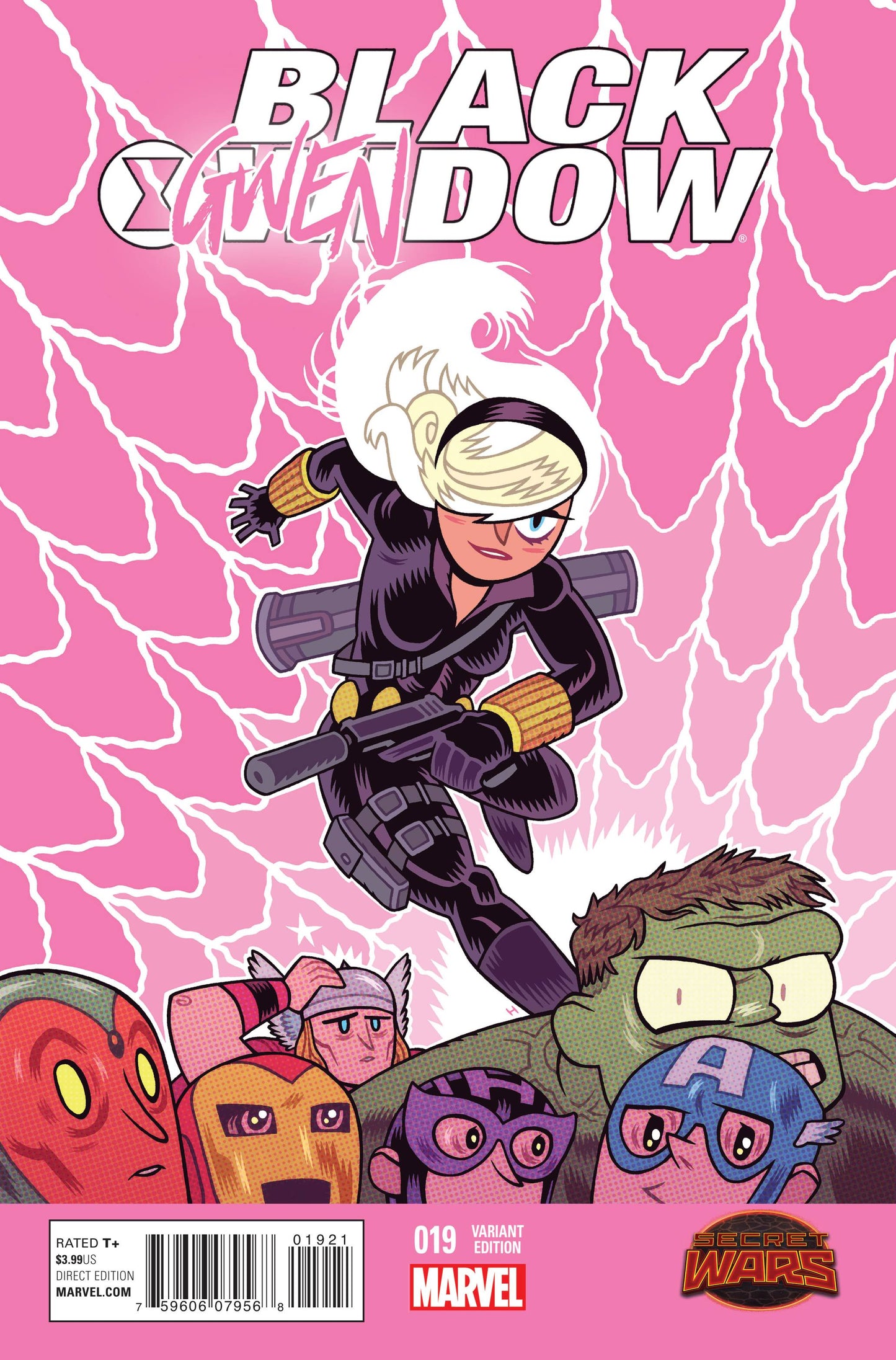 BLACK WIDOW #19 BLACK WIDSGWEN GWEN DAN HIPP VARIANT 2015 Black Widow MARVEL COMICS