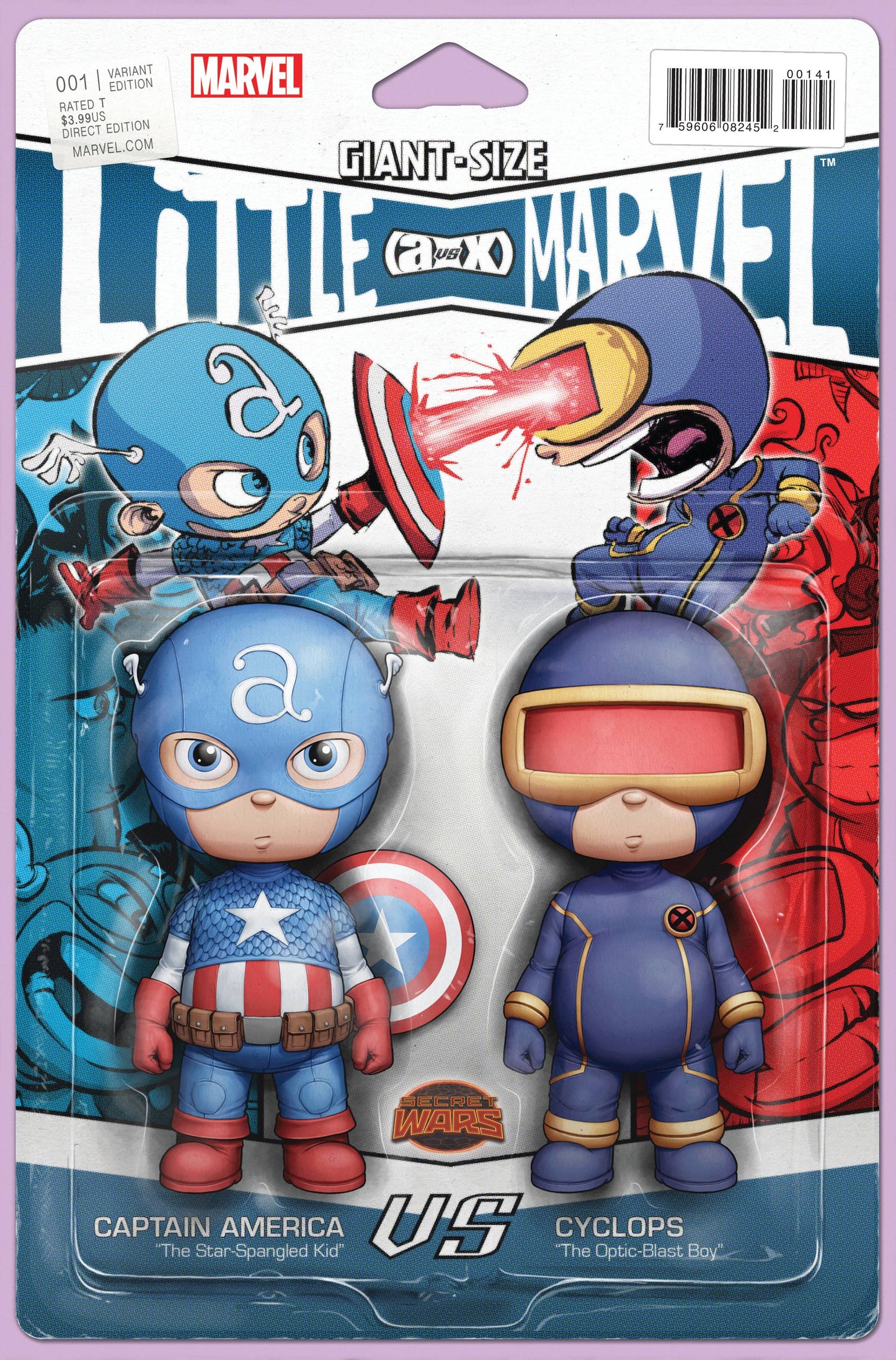 GIANT SIZE LITTLE MARVEL AVX #1 ACTION FIGURE SKOTTIE YOUNG VARIANT 2015 Avengers MARVEL COMICS