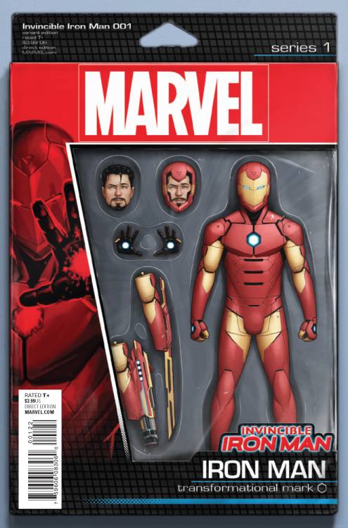 INVINCIBLE IRON MAN #1 ACTION FIGURE VARIANT 2015 Invincible Iron Man MARVEL COMICS