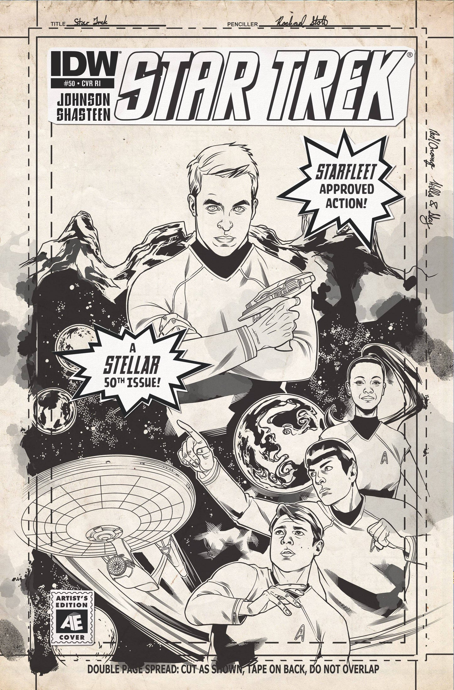 STAR TREK ONGOING #50 1:10 VARIANT 2015 Star Trek IDW PUBLISHING