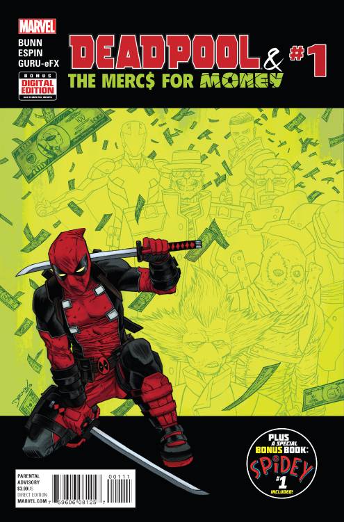 DEADPOOL MERCS FOR MONEY #1 2016 Deadpool MARVEL COMICS