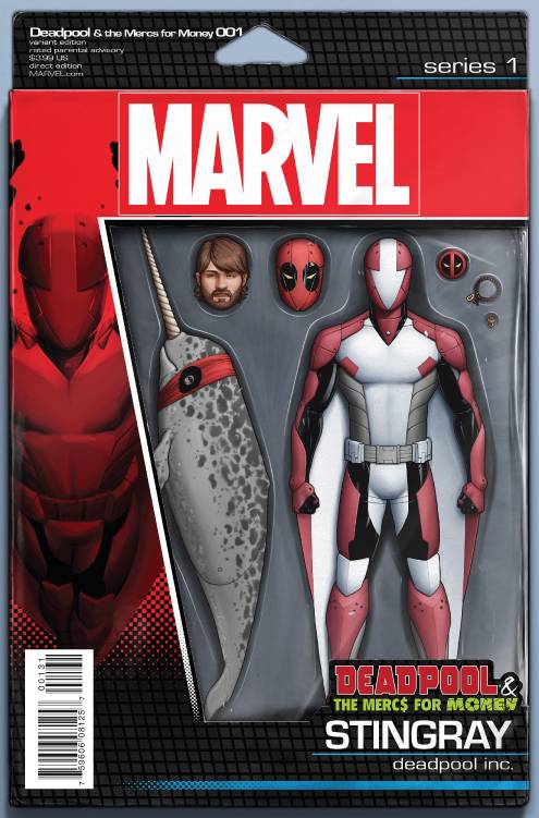 DEADPOOL MERCS FOR MONEY #1 ACTION FIGURE VARIANT 2016 Deadpool MARVEL COMICS