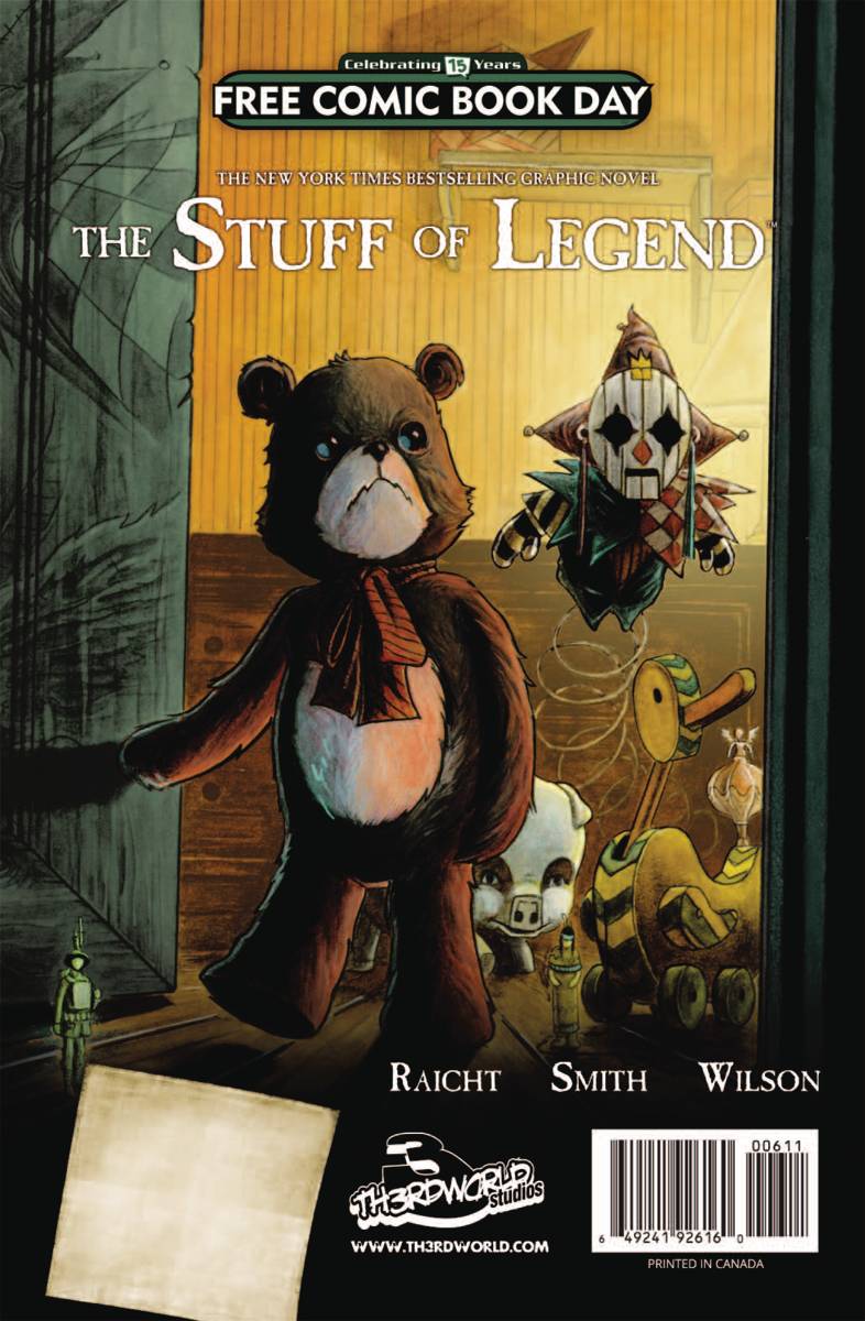 STUFF OF LEGEND PREVIEW FCBD UNSTAMPED 2016 TH3RD WORLD STUDIOS