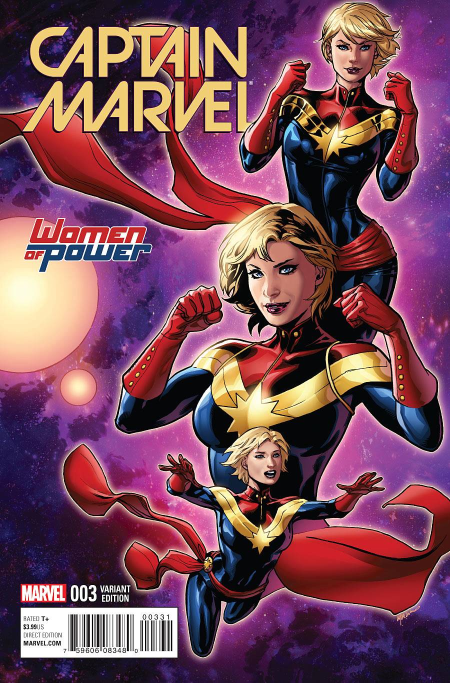 CAPTAIN MARVEL #3 LUPACCHINO WOMEN OF POWER VARIANT 2016 Captain Marvel MARVEL COMICS