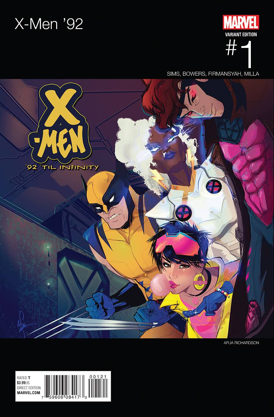 X-MEN 92 #1 RICHARDSON HIP HOP VARIANT 2016 X-Men MARVEL COMICS