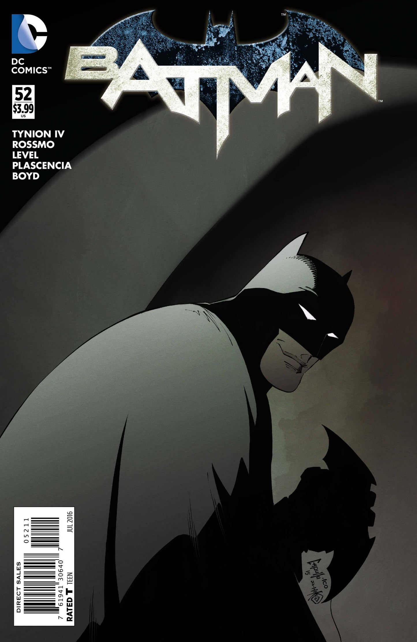 BATMAN #52 NEW 52 2016 Batman DC COMICS