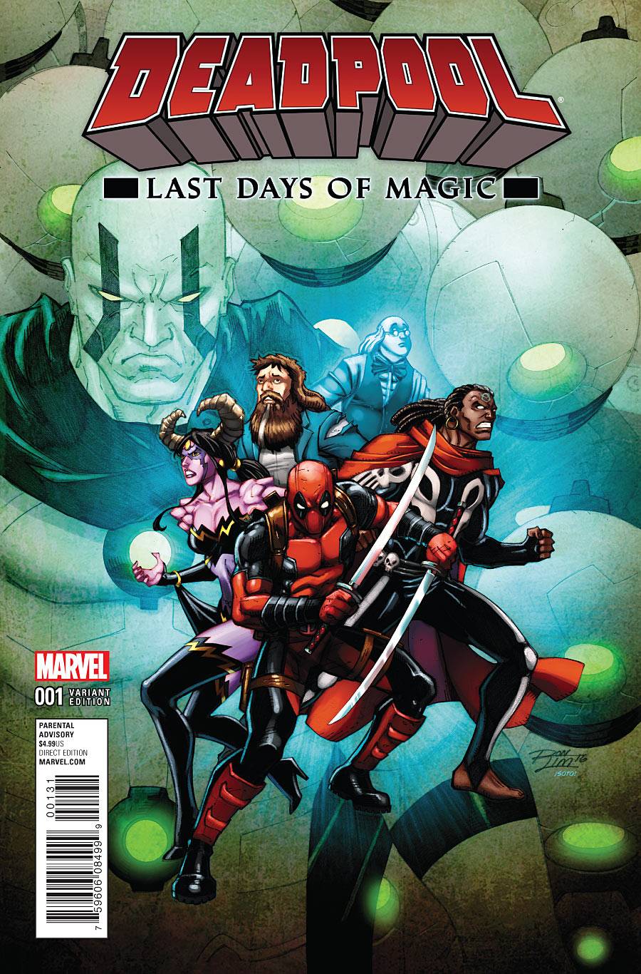DEADPOOL LAST DAYS OF MAGIC #1 LIM VARIANT 2016 Deadpool MARVEL COMICS