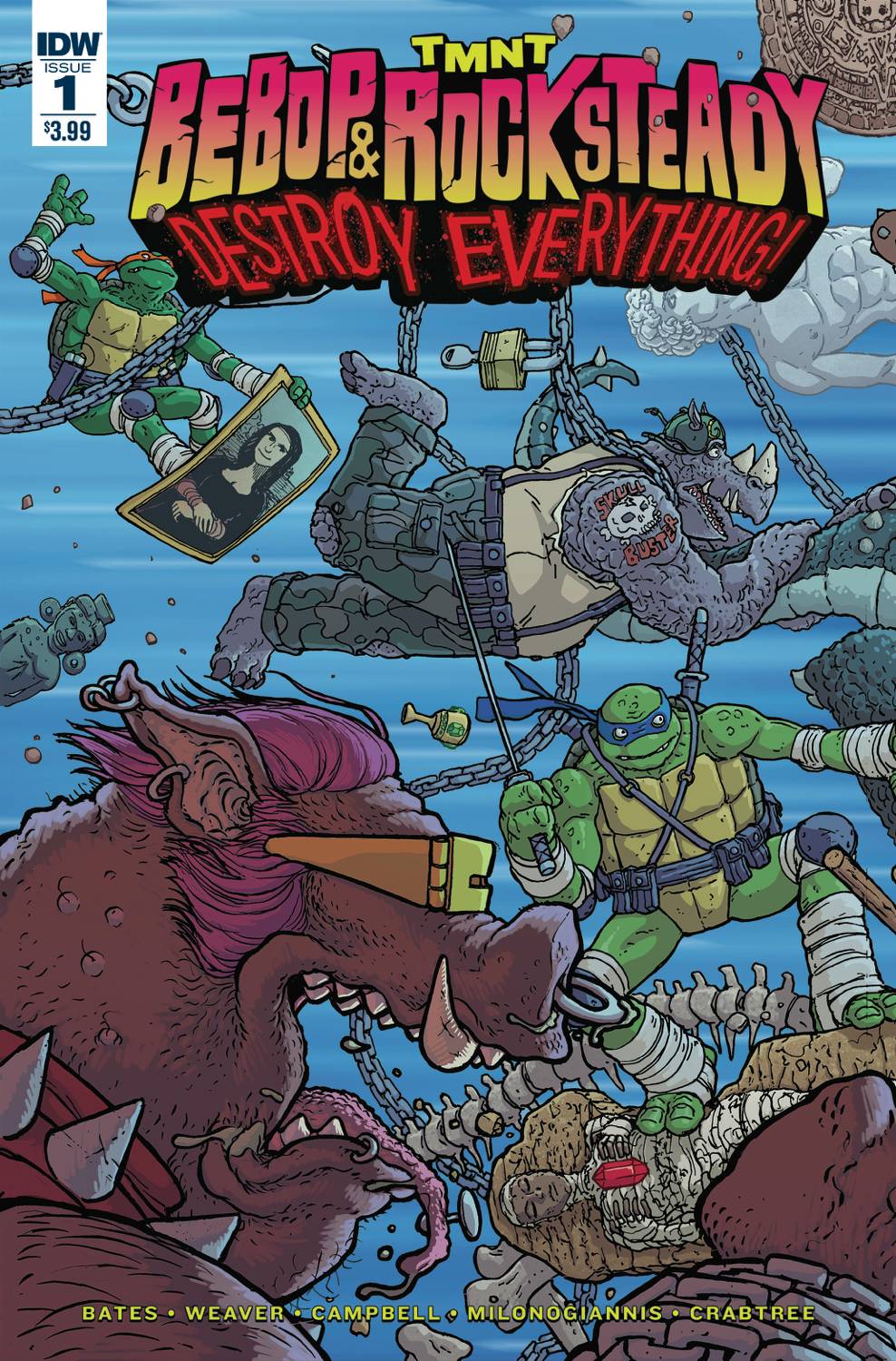 TMNT BEBOP & ROCKSTEADY DESTROY EVERYTHING #1 2016 TMNT IDW PUBLISHING