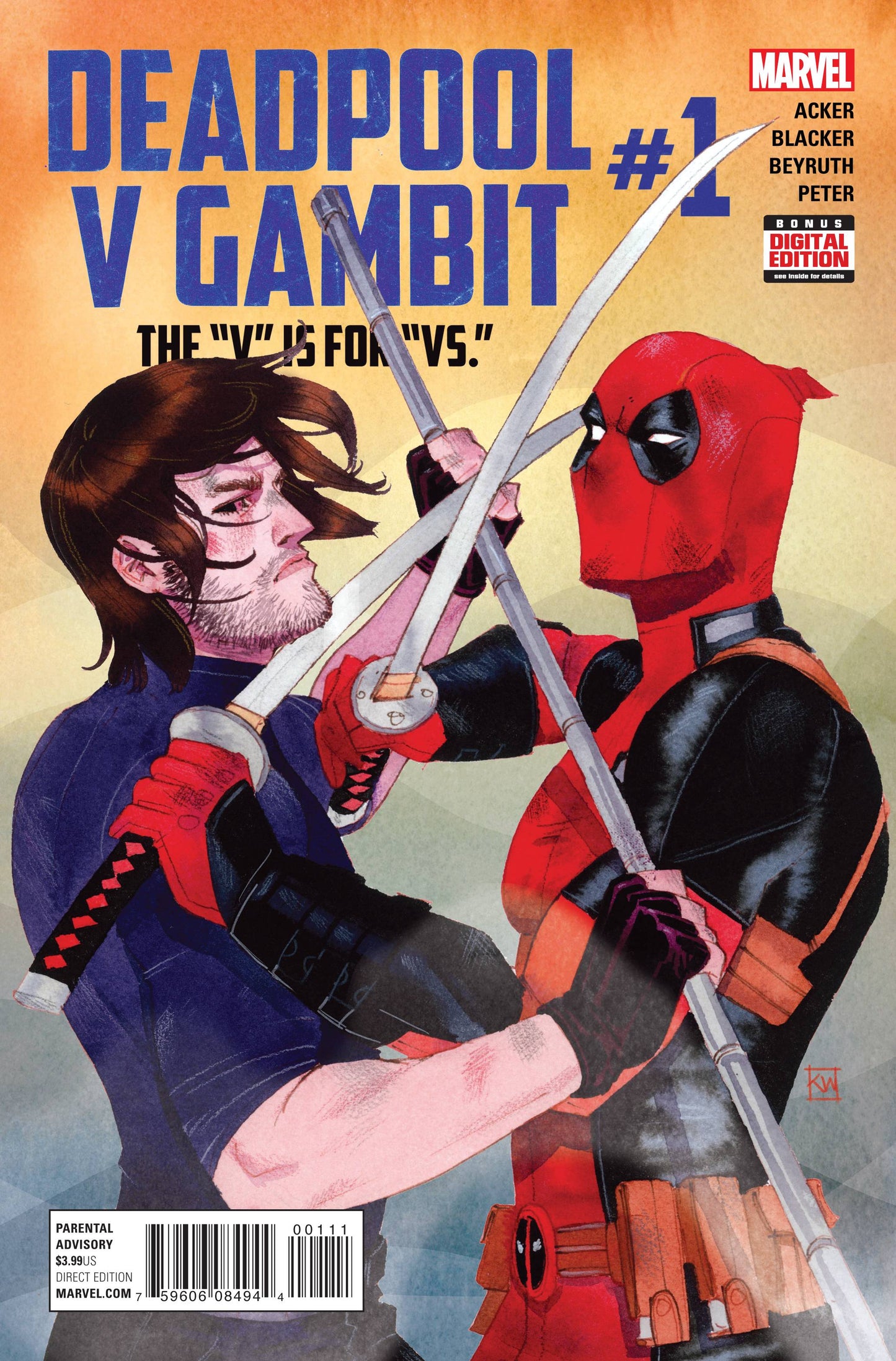 DEADPOOL VS GAMBIT #1 (OF 5) 2016 Deadpool MARVEL COMICS