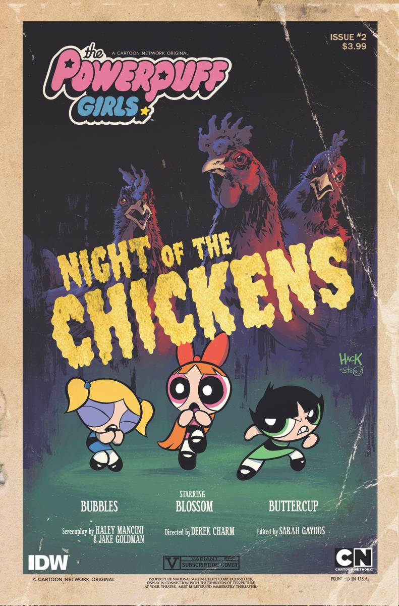 POWERPUFF GIRLS #2 SUBSCRIPTION ROBERT HACK VARIANT 2016 Powerpuff Girls IDW