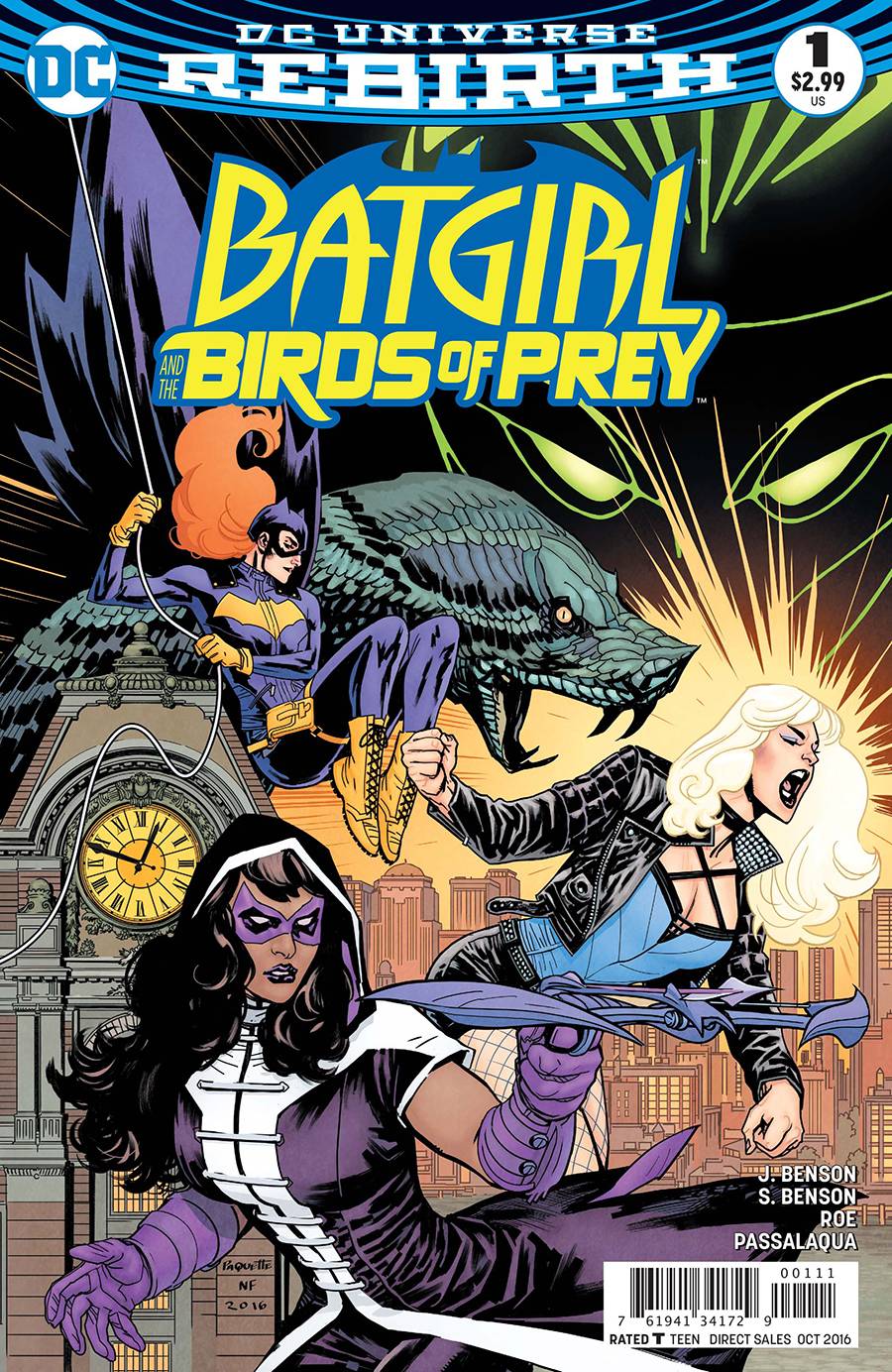 BATGIRL AND THE BIRDS OF PREY #1 REBIRTH 2016 Batgirl DC COMICS