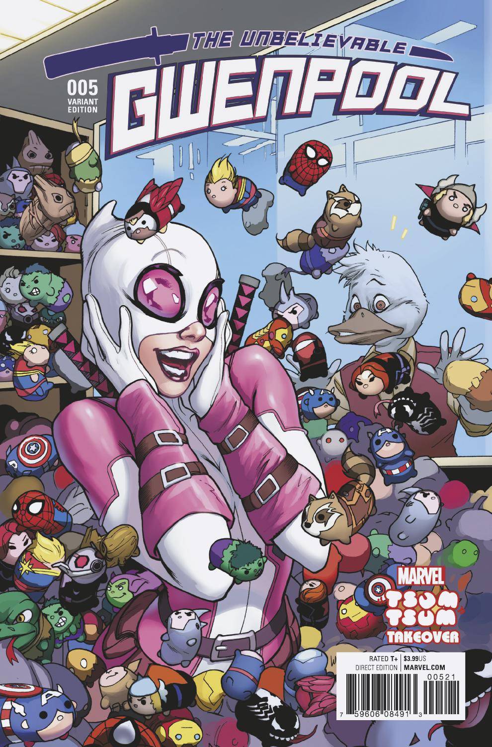 GWENPOOL #5 LUPPACHINO TSUM TSUM VARIANT 2016 Gwenpool MARVEL COMICS