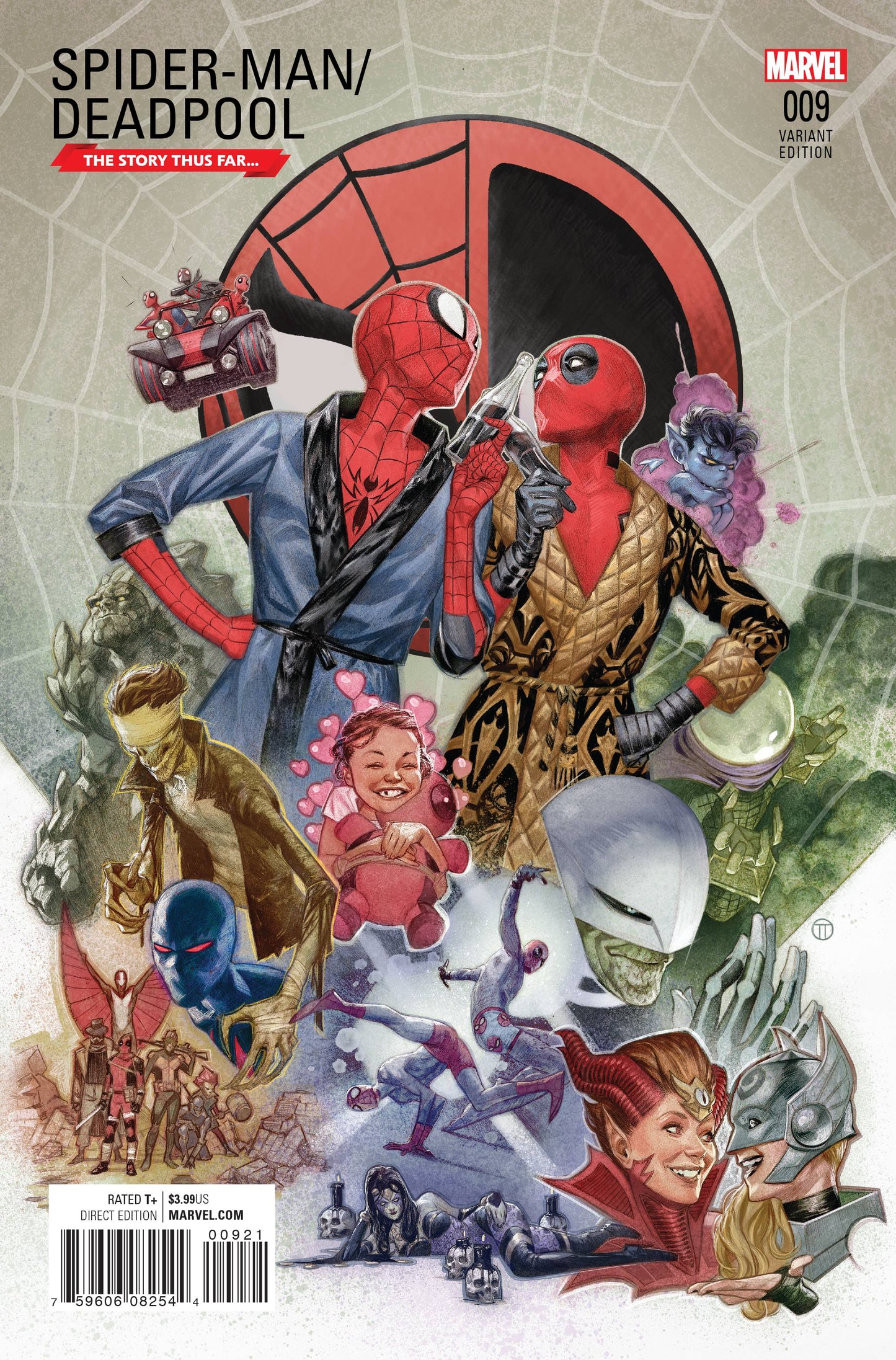 SPIDER-MAN DEADPOOL #9 TEDESCO STORY THUS FAR VARIANT 2016 (1ST APP ITSY BITSY) Spider-Man Deadpool MARVEL COMICS