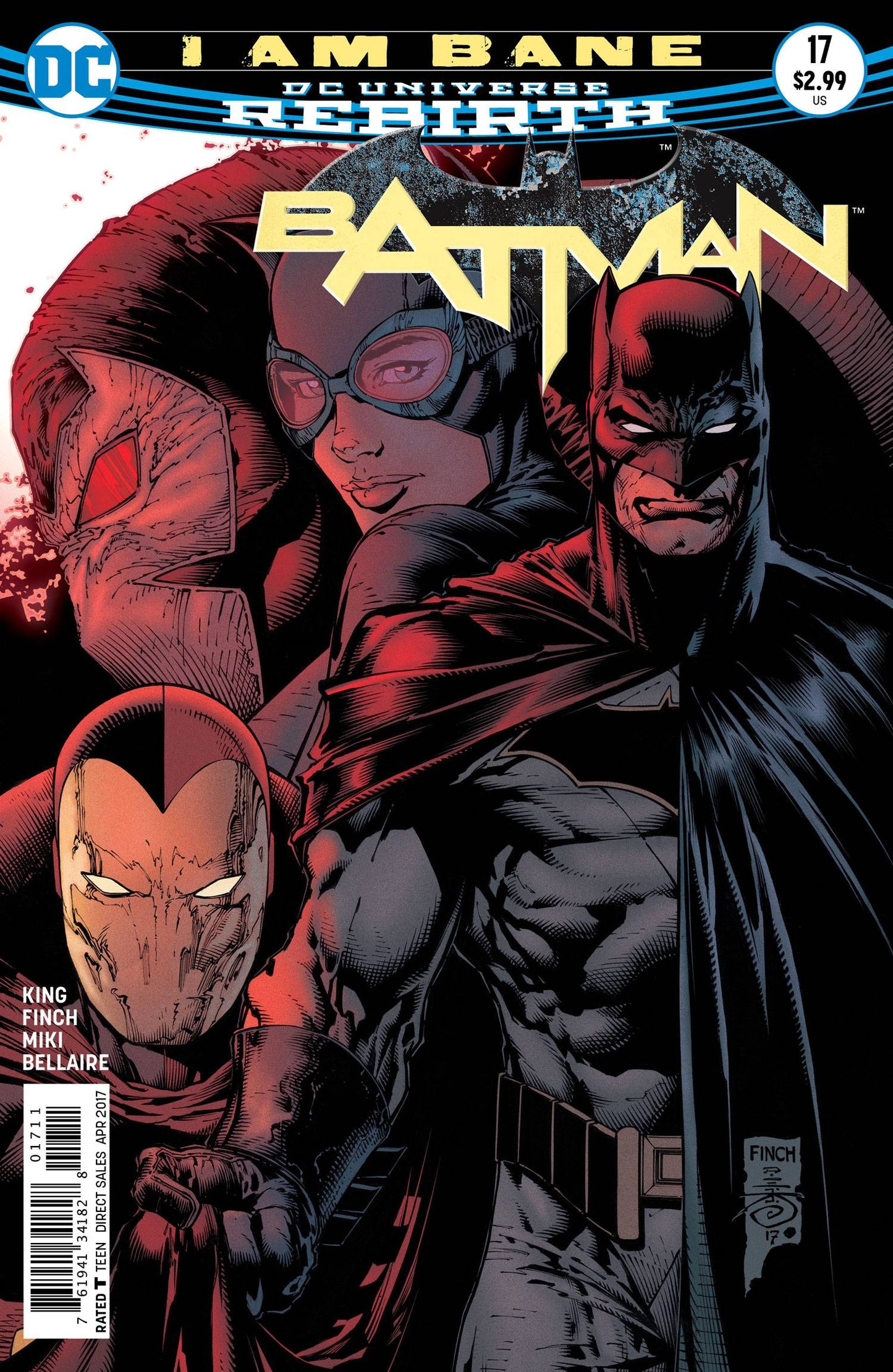 BATMAN #17 REBIRTH 2017 Batman DC COMICS