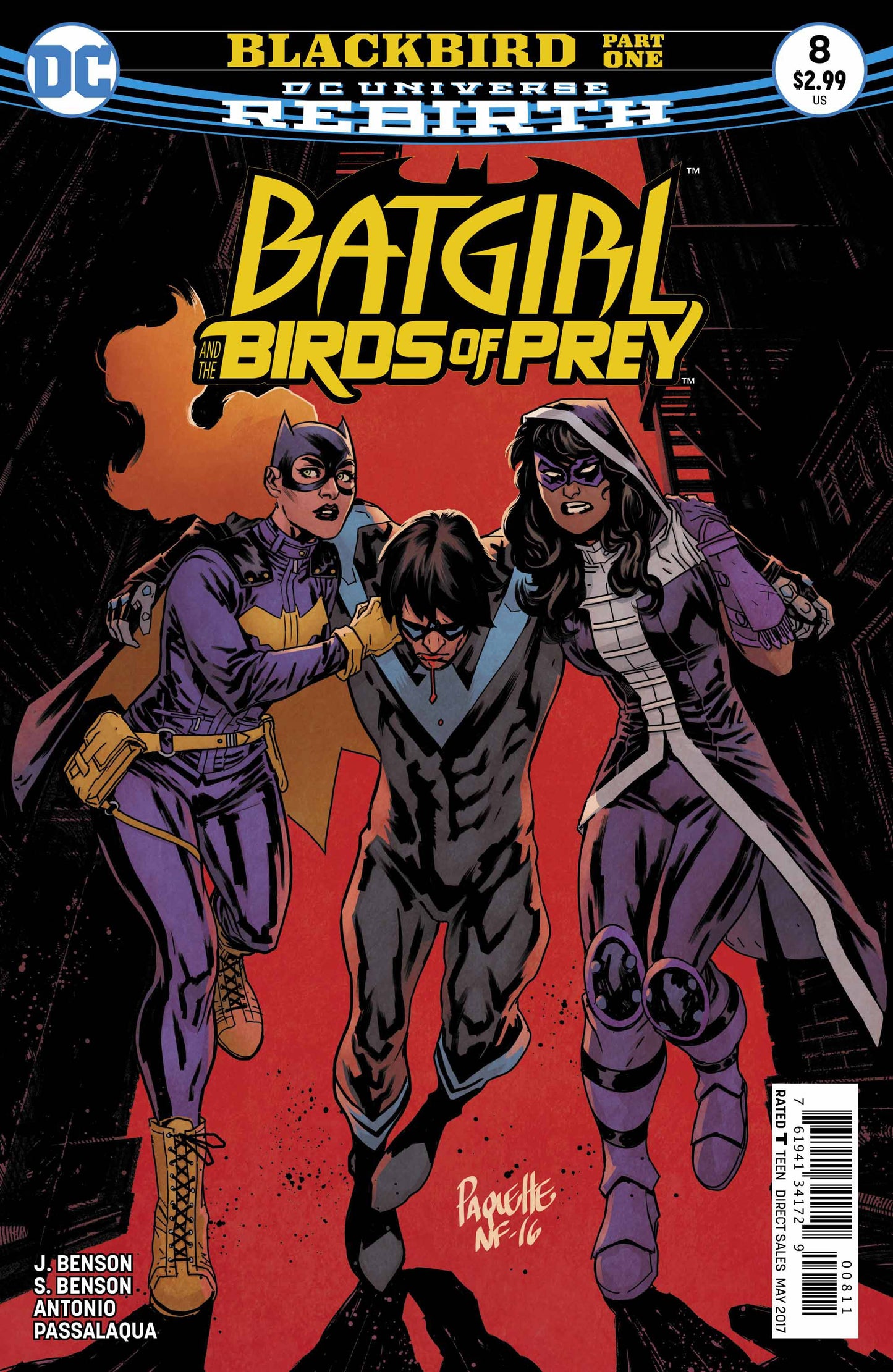 BATGIRL AND THE BIRDS OF PREY #8 REBIRTH 2017 Batgirl DC COMICS